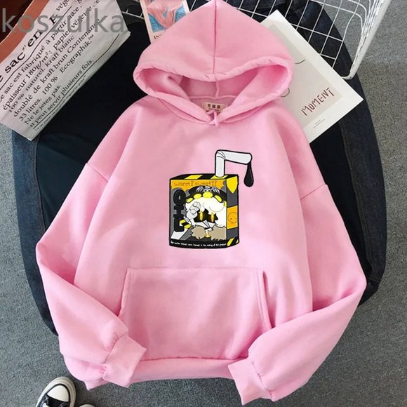 Unisex Hoodie MURDER DRONES Drink Milk, Long Sleeve Casual,All Season Sweatshirt - Picture 8 of 10